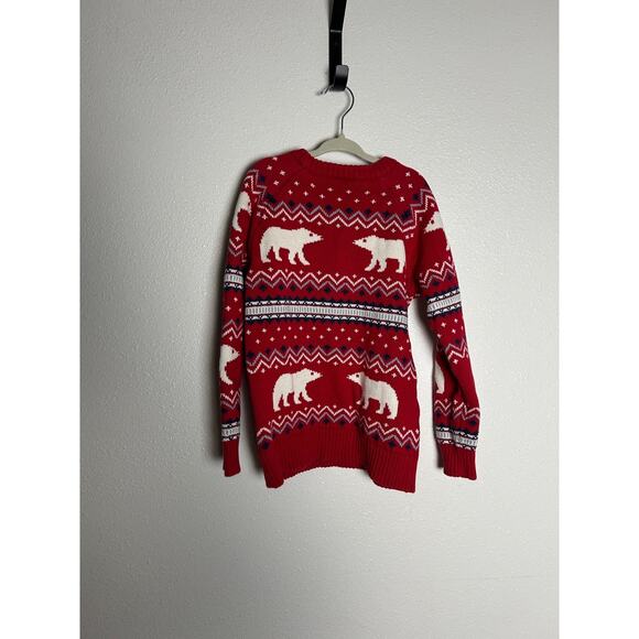 HANNA ANDERSSON HOLIDAY FAIR ISLE SWEATER POLAR BEAR 120 6-7 - Picture 4 of 4